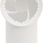 Tragbarer Tischventilator mit Verstellbarer Klimaanlage, Nachtlicht und geräuscharmem Betrieb (Weiß)