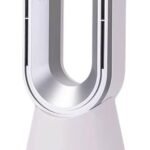 Standventilator, Luftzirkulator Turmventilator mit Fernbedienung, 8 Geschwindigkeiten, heiß und kalt, Dual-Use, blattloser Ventilator für Büro, Zuhause, Schlafzimmer (Silber)
