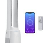 Pro Breeze OmniAir 105cm rotorloser Ventilator mit Luftreiniger - Smart Home Ventilator, WLAN, App, HEPA 13 Filter, 10 Geschwindigkeiten - Turmventilator sehr leise, 5 Modi, Auto 75° Oszillation
