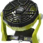 Ryobi P3320 18 Volt Hybrid One+ Battery or AC Powered Adjustable Indoor/Outdoor Shop Fan Battery and Extension Cord Not Included/Fan Only